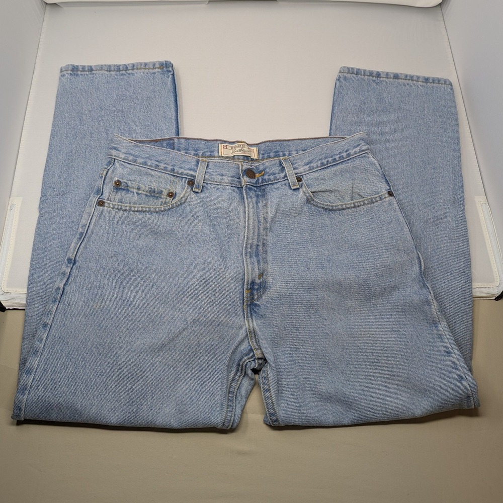 Levi Strauss Signature Regular Fit Jeans Mens 34x29 Light Wash Blue Denim W0866 - Picture 2 of 12